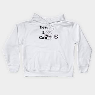 can i kick it charlie brown Kids Hoodie